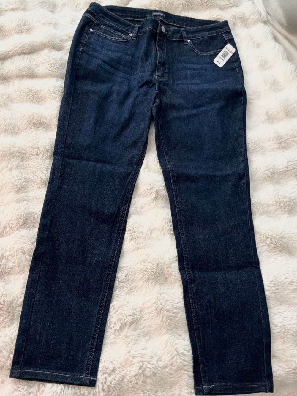 NWT Warehouse One Dark Indigo Stretch Skinny Jeans Plus Size 36/1X